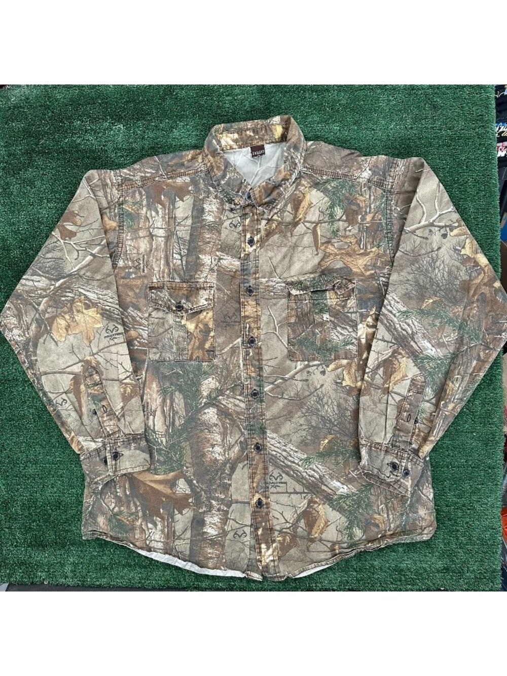 Vintage 90s Ranger Realtree Camo Shirt Long Sleeve Hunting Outdoor XL Gorpcore